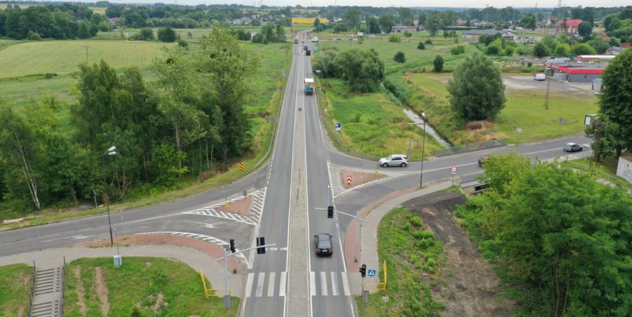 02 244+150 Pyskowice skrzyżowanie z ul Powstańców Śląskich