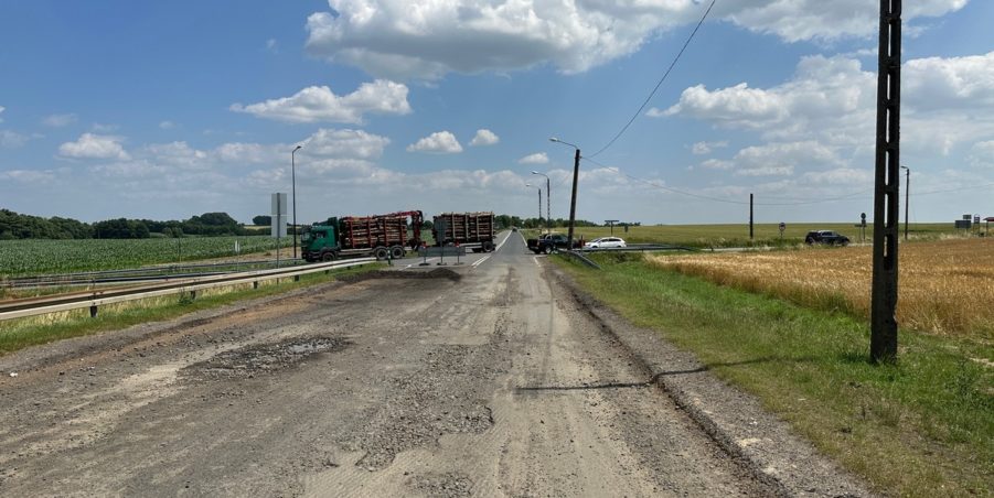 2023 07 04 km 250+200 skrzyżowanie z ulicą Gliwicką