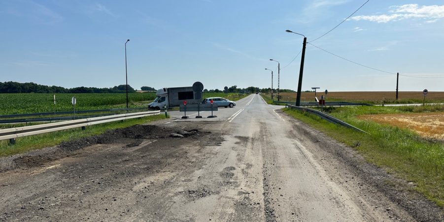 2023 07 18 km 250+200 skrzyżowanie z ulicą Gliwicką
