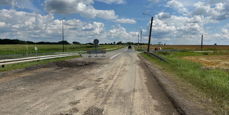 2023 07 25 km 250+200 skrzyżowanie z ulicą Gliwicką