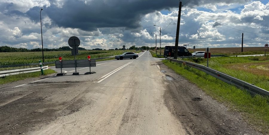 2023 08 01 km 250+200 skrzyżowanie z ulicą Gliwicką