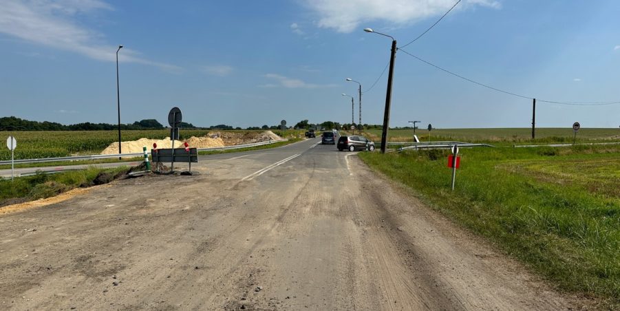 2023 08 22 km 250+200 skrzyżowanie z ulicą Gliwicką