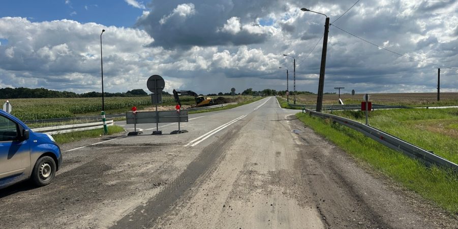 2023 08 08 km 250+200 skrzyżowanie z ulicą Gliwicką