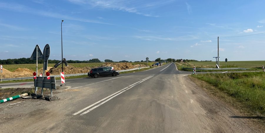 2023 09 12 km 250+200 skrzyżowanie z ulicą Gliwicką