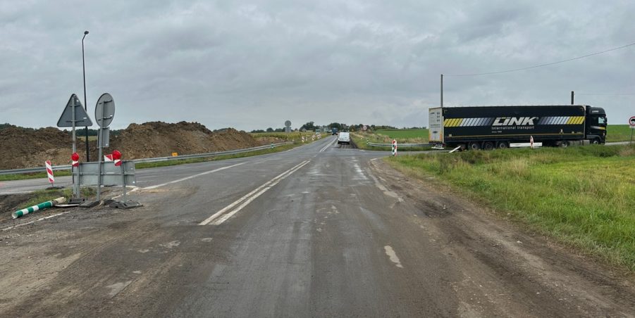 2023 09 19 km 250+200 skrzyżowanie z ulicą Gliwicką