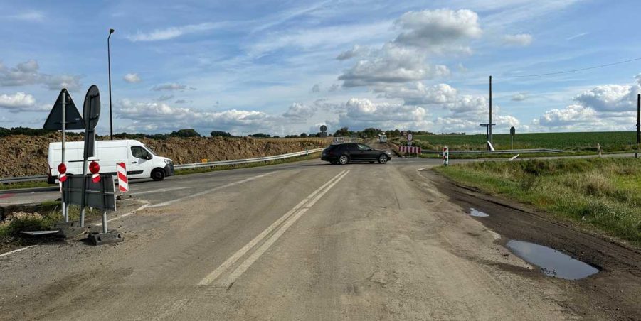 2023 10 03 km 250+200 skrzyżowanie z ulicą Gliwicką