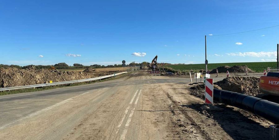 2023 10 31 km 250+200 skrzyżowanie z ulicą Gliwicką