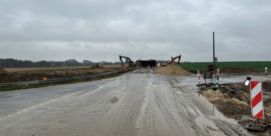 2023 11 14 km 250+200 skrzyżowanie z ulicą Gliwicką