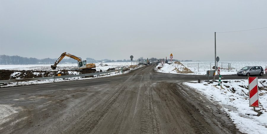 2023 11 28 km 250+200 skrzyżowanie z ulicą Gliwicką