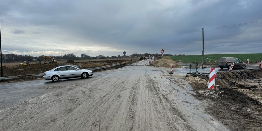 2023 12 05 km 250+200 skrzyżowanie z ulicą Gliwicką