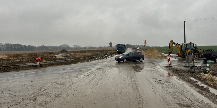 2023 12 19 km 250+200 skrzyżowanie z ulicą Gliwicką