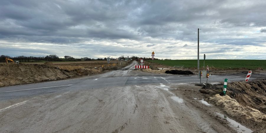 2024 01 02 km 250+200 skrzyżowanie z ulicą Gliwicką