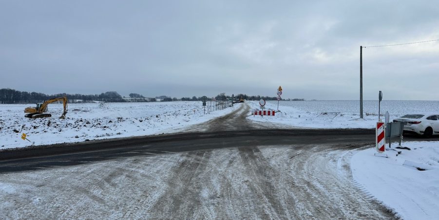 2024 01 09 km 250+200 skrzyżowanie z ulicą Gliwicką
