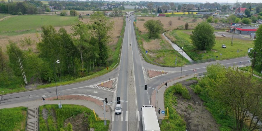 02. 244+150 Pyskowice skrzyżowanie z ul Powstańców Śląskich
