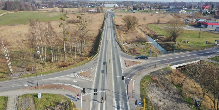 02. 244+150 Pyskowice skrzyżowanie z ul Powstańców Śląskich