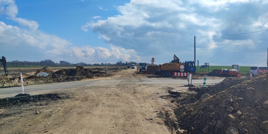 2024 03 19 km 250+200 skrzyżowanie z ulicą Gliwicką