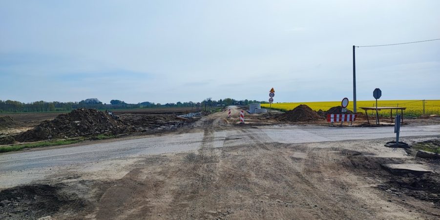 2024 04 23 km 250+200 skrzyżowanie z ulicą Gliwicką