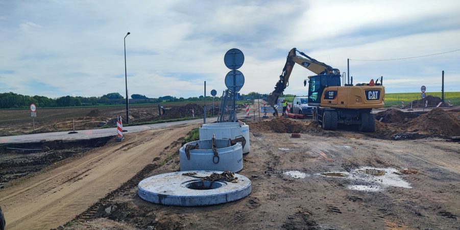 2024 05 07 km 250+200 skrzyżowanie z ulicą Gliwicką