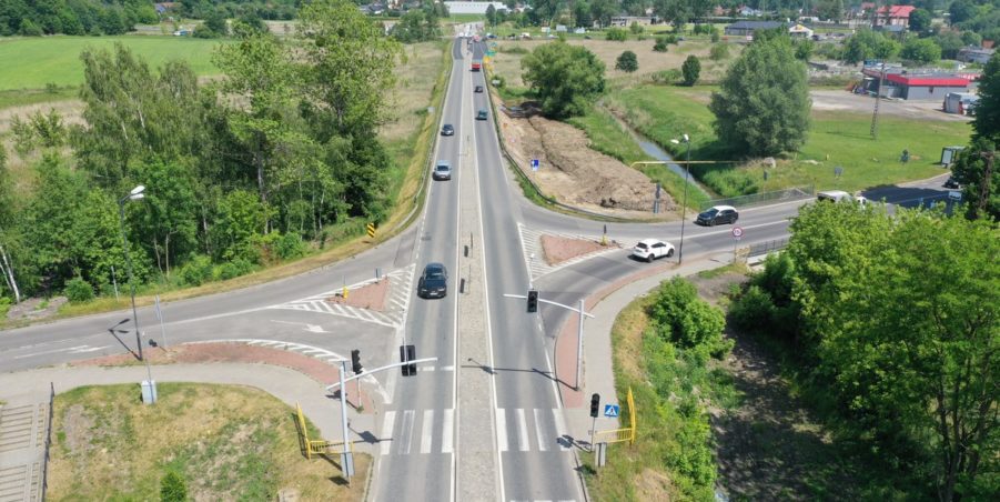 02. 244+150 Pyskowice skrzyżowanie z ul Powstańców Śląskich