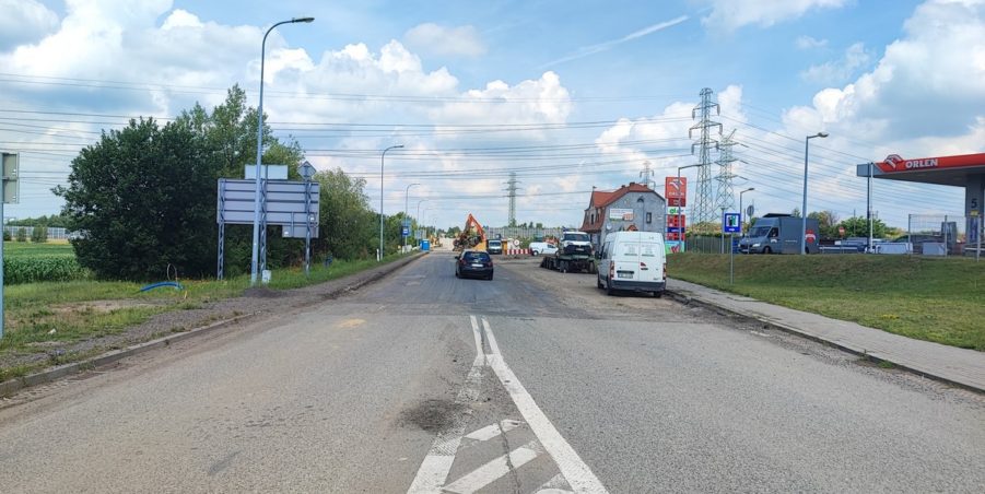 2024 06 14 km 255+900 rondo Wieszowa strona lewa