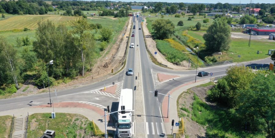 02. 244+150 Pyskowice skrzyżowanie z ul Powstańców Śląskich