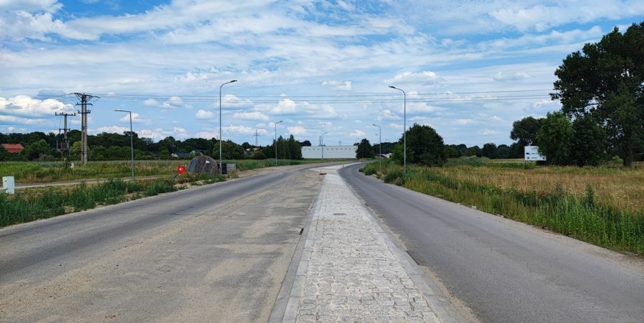 2024 07 11 km 244+600 skrzyżowanie z ul. Gliwicką strona prawa