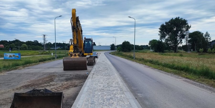 2024 07 17 km 244+600 skrzyżowanie z ul. Gliwicką strona prawa