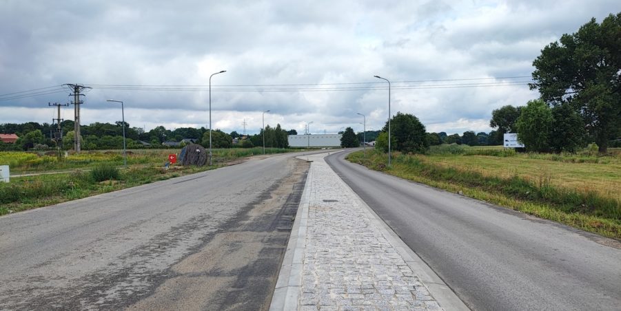 2024 07 24 km 244+600 skrzyżowanie z ul. Gliwicką strona prawa