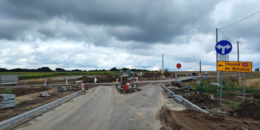 2024 07 24 km 250+200 skrzyżowanie z ulicą Gliwicką