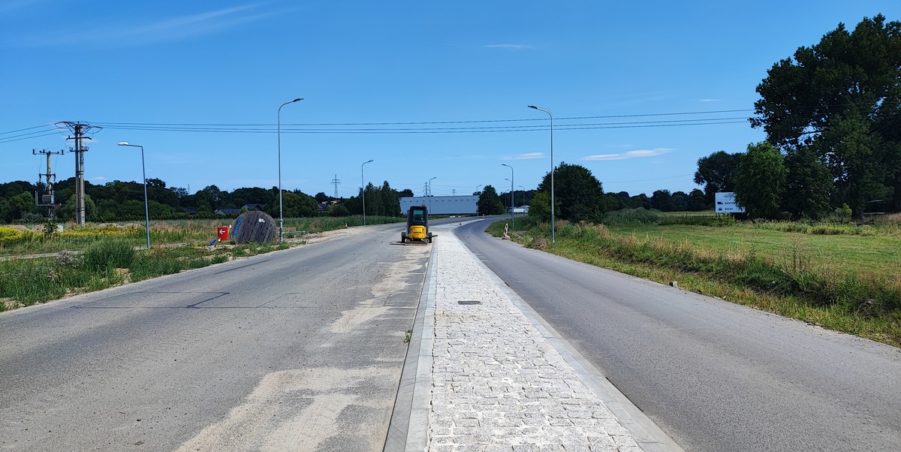2024 07 31 km 244+600 skrzyżowanie z ul. Gliwicką strona prawa