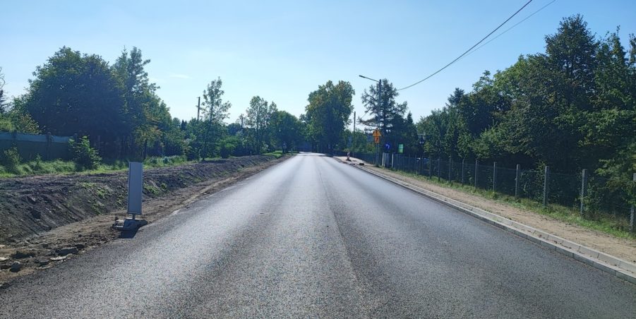 2024 08 20 km 256+100 Wieszowa koniec inwestycji strona prawa