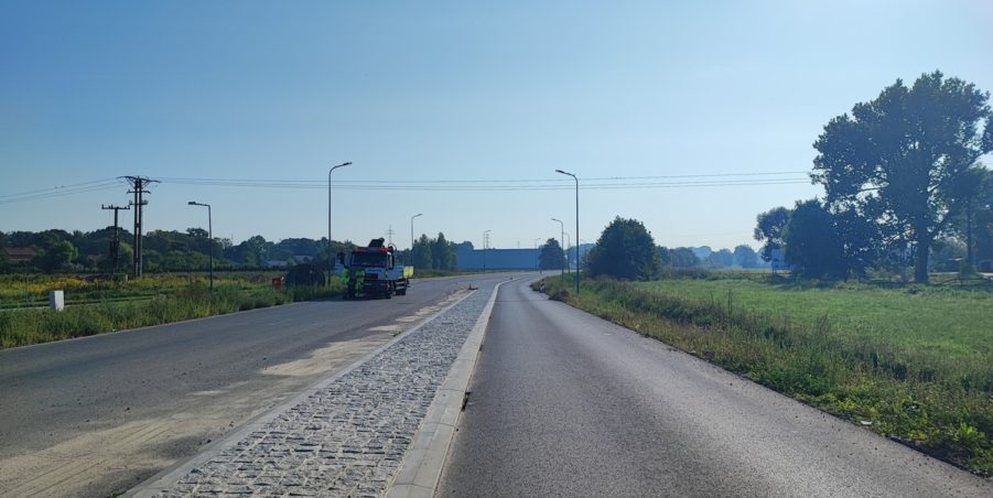 2024 08 29 km 244+600 skrzyżowanie z ul. Gliwicką strona prawa