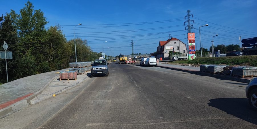 2024 08 29 km 255+900 rondo Wieszowa strona lewa