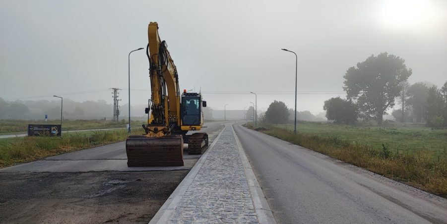 2024 09 11 km 244+600 skrzyżowanie z ul. Gliwicką strona prawa