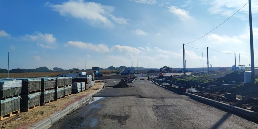 2024 10 07 km 250+200 skrzyżowanie z ulicą Gliwicką