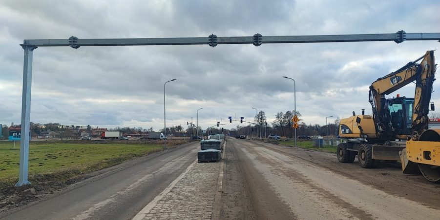 2024 12 23 km 244+600 skrzyżowanie z ul. Gliwicką strona lewa