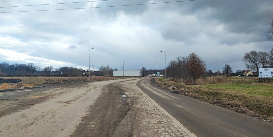 2024 12 23 km 244+600 skrzyżowanie z ul. Gliwicką strona prawa