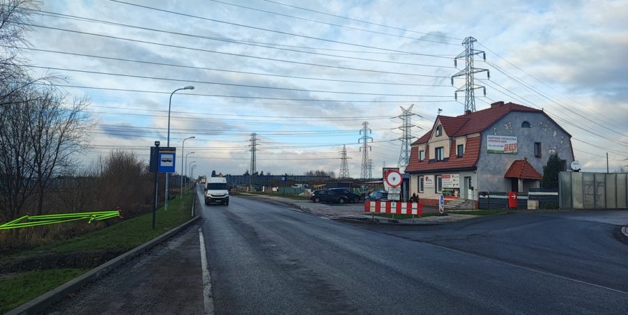 2024 12 23 km 255+900 rondo Wieszowa strona lewa