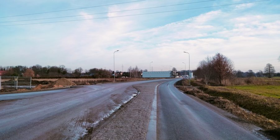 2025 01 09 km 244+600 skrzyżowanie z ul. Gliwicką strona prawa