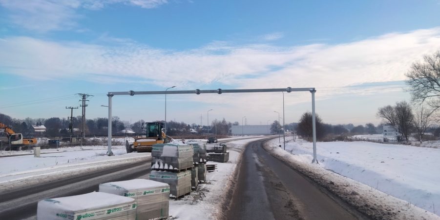 2025 01 14 km 244+600 skrzyżowanie z ul. Gliwicką strona prawa