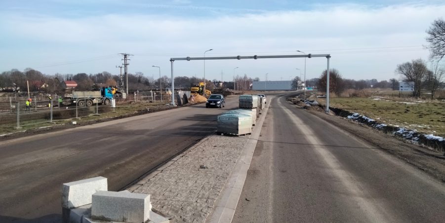 2025 01 23 km 244+600 skrzyżowanie z ul. Gliwicką strona prawa