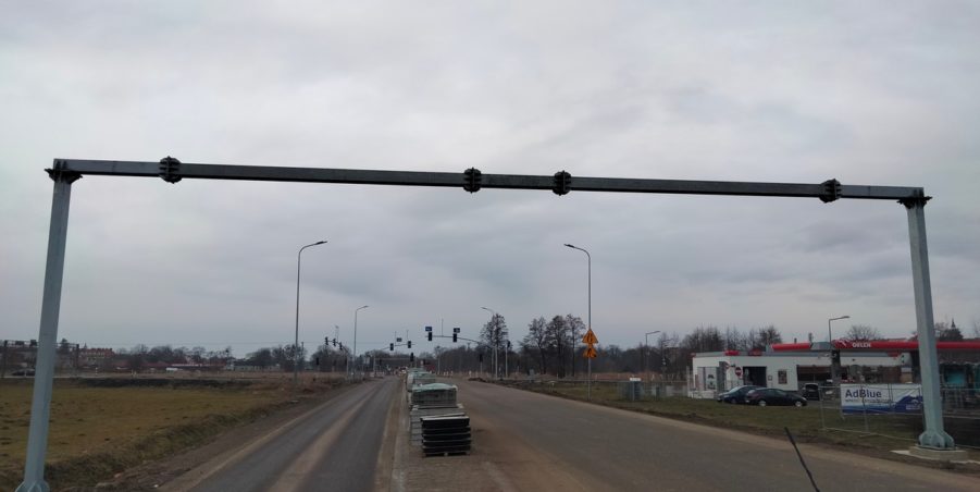 2025 01 31 km 244+600 skrzyżowanie z ul. Gliwicką strona lewa