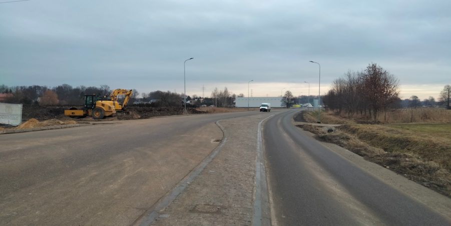 2025 01 31 km 244+600 skrzyżowanie z ul. Gliwicką strona prawa