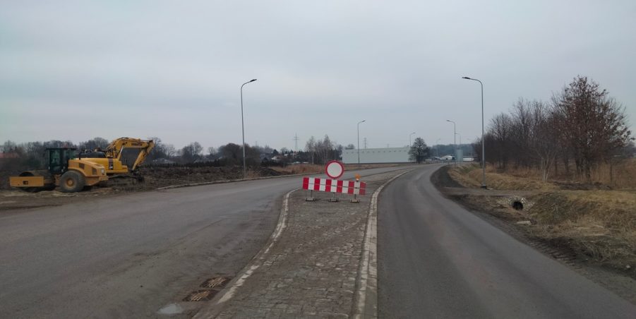 2025 02 13 km 244+600 skrzyżowanie z ul. Gliwicką strona prawa