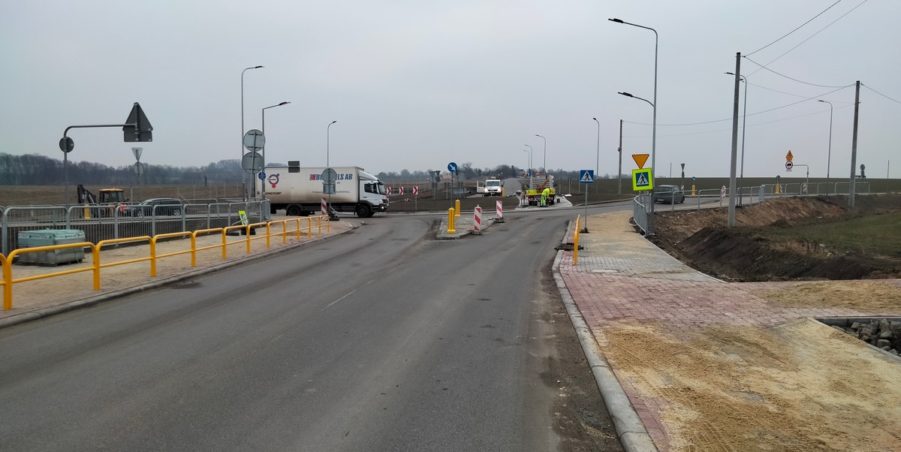2025 02 21 km 250+200 skrzyżowanie z ulicą Gliwicką