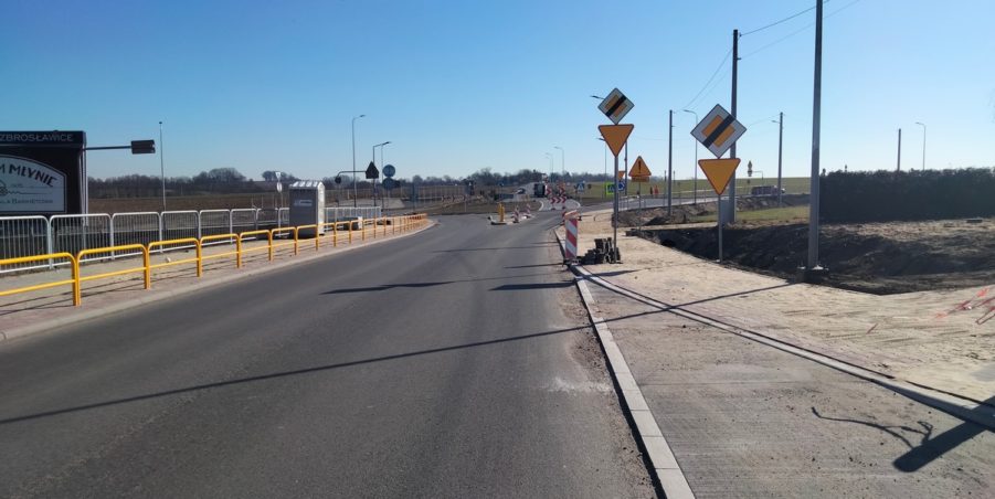 2025 03 06 km 250+200 skrzyżowanie z ulicą Gliwicką