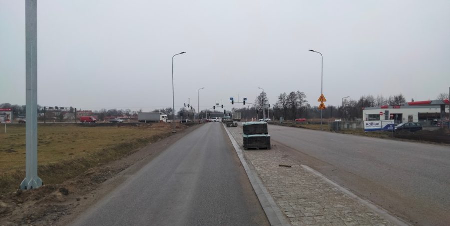 2025 03 14 km 244+600 skrzyżowanie z ul. Gliwicką strona lewa