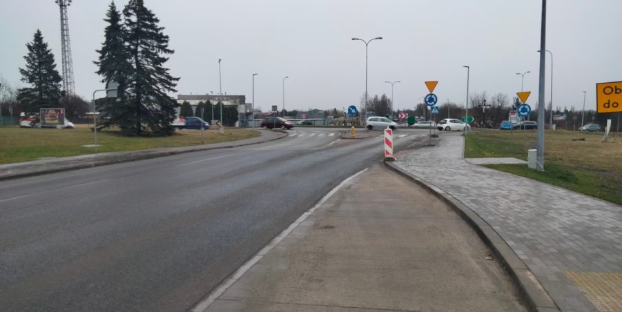 2025 03 14 km 255+900 rondo Wieszowa strona prawa