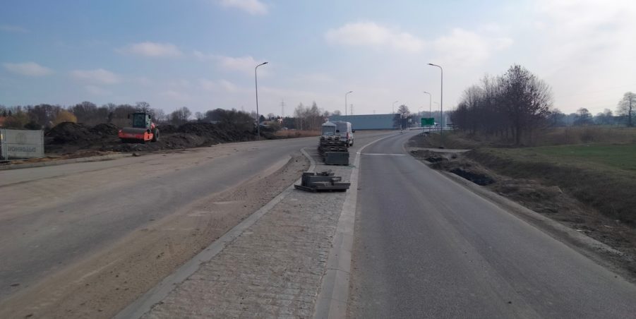 2025 03 28 km 244+600 skrzyżowanie z ul. Gliwicką strona prawa