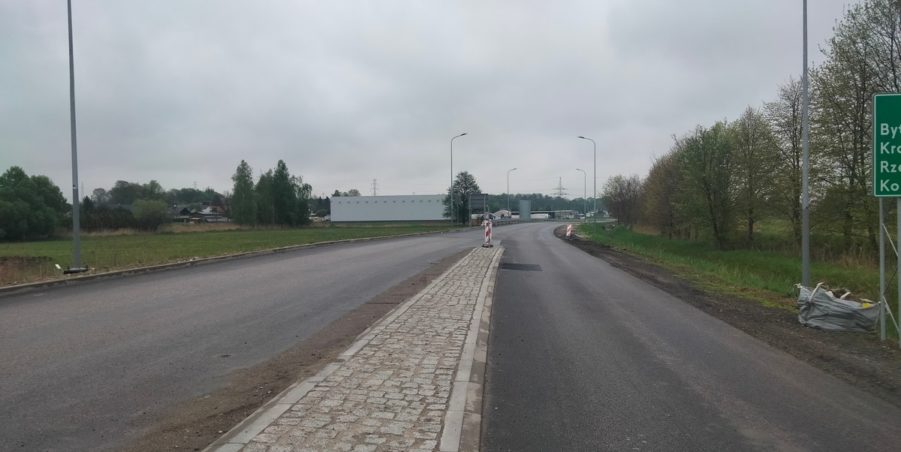 2025 04 25 km 244+600 skrzyżowanie z ul. Gliwicką strona prawa